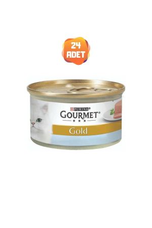 Gourmet Gold Kıyılmış Ton Balıklı Kedi Konserve Maması 85 Gr x 24 Adet