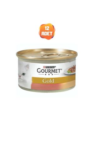 Gourmet Gold Çifte Lezzet Hindi ve Ördek Etli Kedi Konserve Maması 85 Gr x 12 Adet