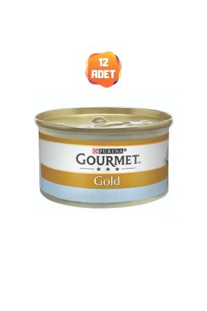 Gourmet Gold Çifte Lezzet Okyanus ve Ispanaklı Kedi Konserve Maması 85 Gr x 12 Adet