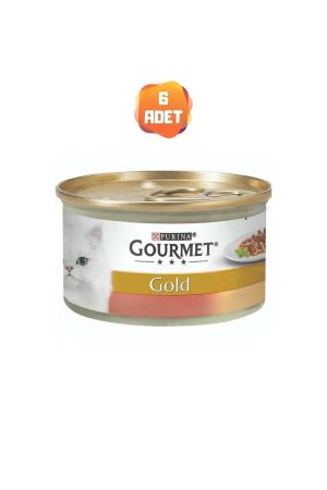 Gourmet Gold Çifte Lezzet Hindi ve Ördek Etli Kedi Konserve Maması 85 Gr x 6 Adet