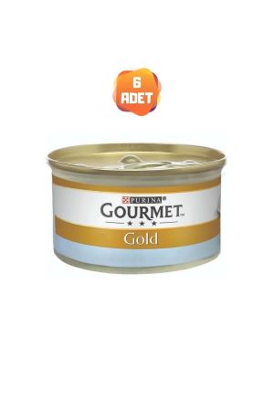 Gourmet Gold Çifte Lezzet Okyanus ve Ispanaklı Kedi Konserve Maması 85 Gr x 6 Adet