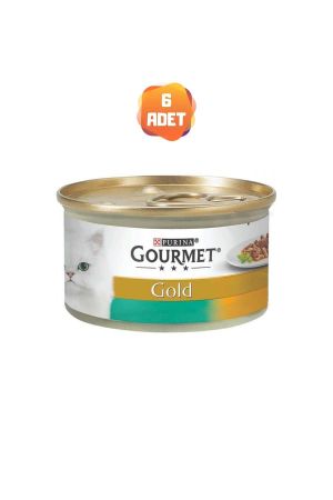 Gourmet Gold Çifte Lezzet Tavsan ve Ciğerli Kedi Konserve Maması 85 Gr x 6 Adet