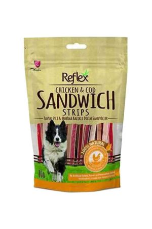 Reflex Tavuklu ve Morina Balıklı Sandviç Köpek Ödül Maması 80 Gr