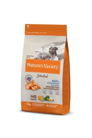 Nature's Variety Selected Norveç Somonlu Mini Irk Yetişkin Köpek Maması 1.5 Kg