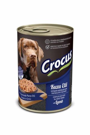 Crocus Kuzulu Yetişkin Köpek Konserve Maması 400 Gr