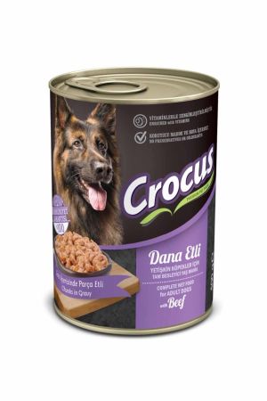 Crocus Dana Etli Yetişkin Köpek Konserve Maması 400 Gr