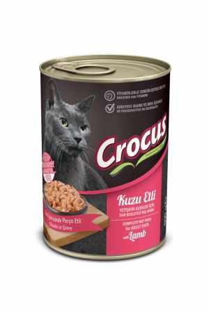 Crocus Kuzulu Yetişkin Kedi Konserve Maması 400 Gr