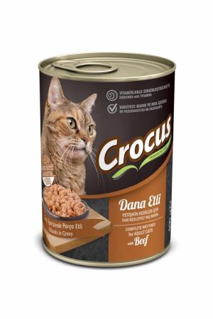 Crocus Dana Etli Yetişkin Kedi Konserve Maması 400 Gr