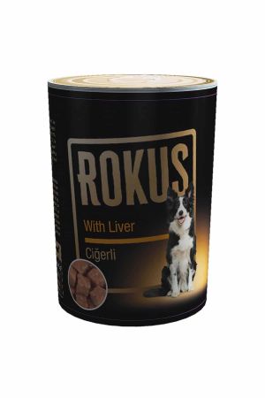 Rokus Ciğerli Yetişkin Köpek Konserve Maması 410 Gr