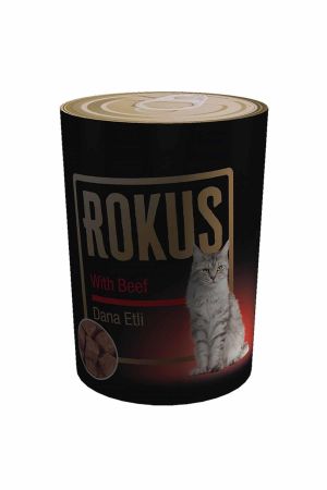 Rokus Dana Etli Yetişkin Kedi Konserve Maması 410 Gr