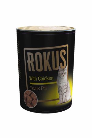 Rokus Tavuklu Yetişkin Kedi Konserve Maması 410 Gr