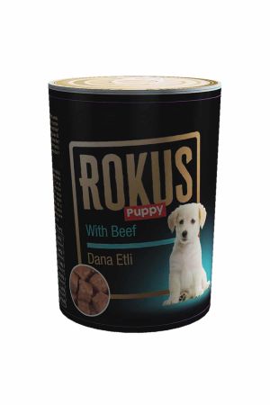 Rokus Biftekli Yavru Köpek Konserve Maması 410 Gr