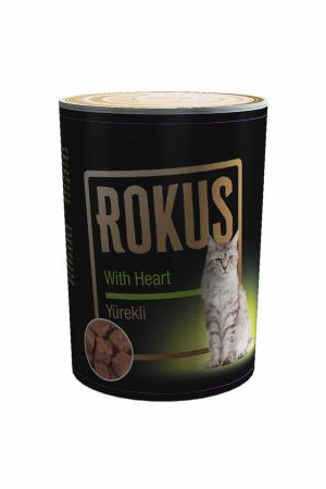 Rokus Yürekli Yetişkin Kedi Konservesi 410 Gr