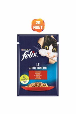 Felix Sığır Etli Yetişkin Kedi Konserve Maması 85 Gr x 26 Adet