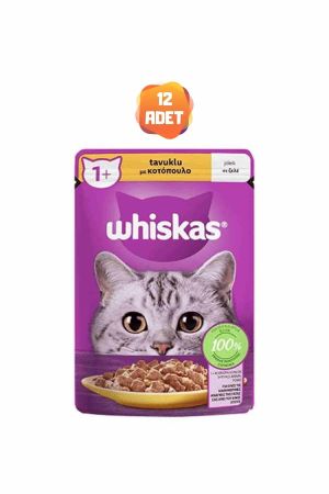 Whiskas Tavuklu Jöleli Kedi Konserve Maması 85 Gr x 12 Adet