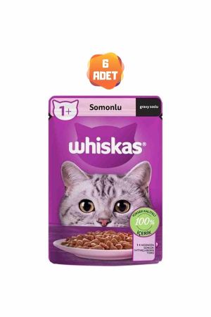 Whiskas Somonlu Gravy Soslu Kedi Konserve Maması 85 Gr x 6 Adet