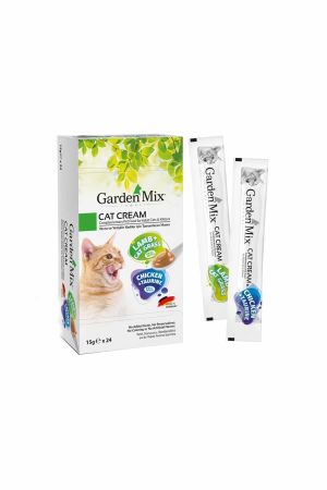 Garden Mix Tavuklu ve Kuzulu Kedi Ödül Kreması Xxl 24x15 Gr