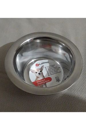 Flamingo 11 CM Çelik Köpek Mama Kabı 200 ML