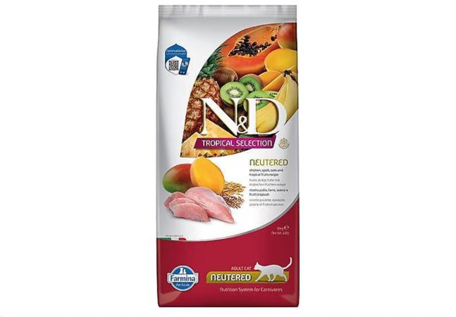 N&D Tropical Selection Tavuk Etli 10 kg Kısırlaştırılmış Yetişkin Kedi Maması