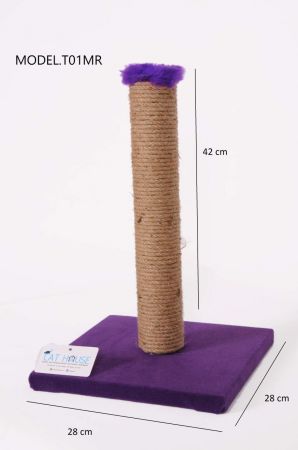 Cat Hause T01 Kedi Tırmalama Tahtası Mor 42 Cm