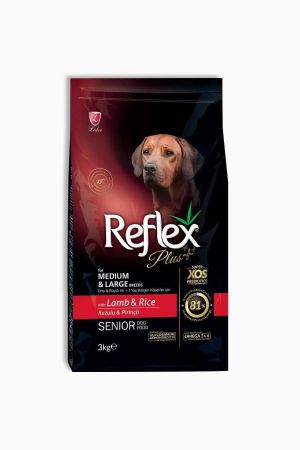 Reflex Plus Kuzu Etli Senior Köpek Maması 3 Kg