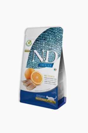 N&D Ringa Balığı & Portakal Kısırlaştırılmış Yetişkin Kedi Maması 300 gr