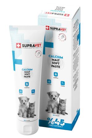 Supravet Calcium Kedi Ve Köpekler İçin Kalsiyum Malt Paste 100gr