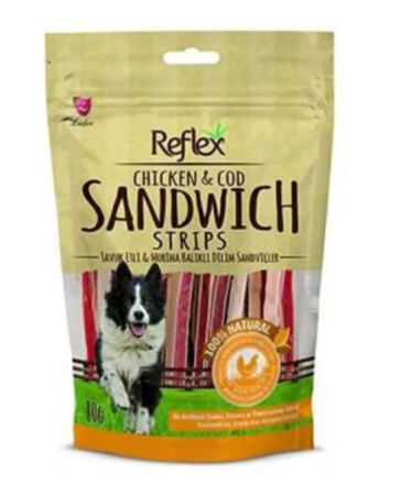 Reflex Chıcken Cod Sandwıch Bıte Köpek Ödülü 80Gr