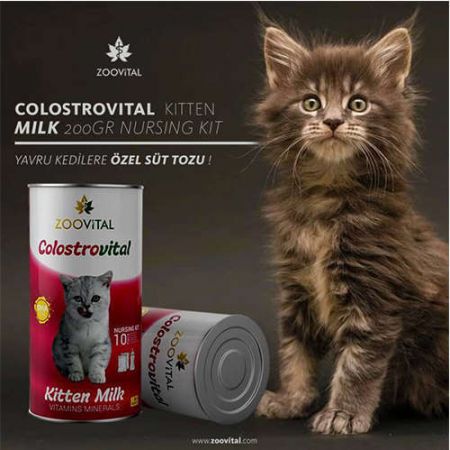 Zoovital Colostrovital Yavru Kedi Süt Tozu Ek Besin Takviyesi 200 gr