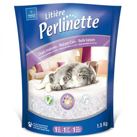 Perlinette Cat Detect Hastalık Kontrolu Kristal Kedi Kumu 1.5 Kg