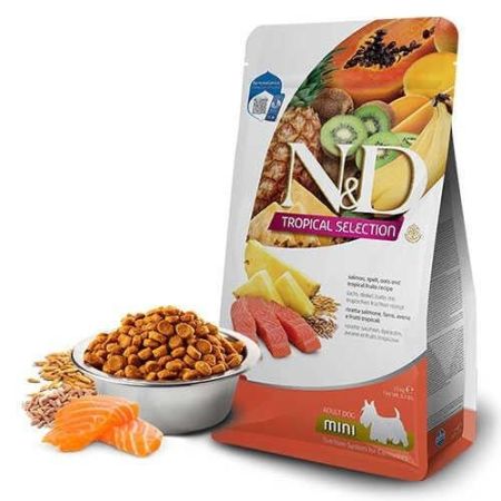 N&D Tropical Selection Somonlu ve Tropikal Meyveli Mini Irk Yetişkin Köpek Maması 5 Kg