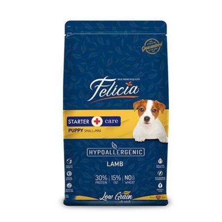 Felicia Hypoallergenic Küçük ve Orta Irk Kuzulu Düşük Tahıllı Yavru Köpek Maması 3 Kg