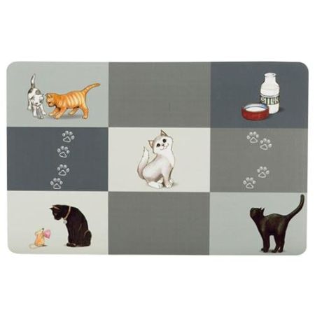 Trixie Kedi Mama ve Su Kabı Servisi 44x28 Cm Gri