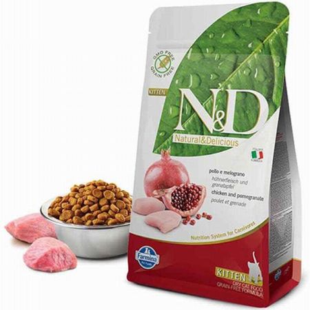 N&D Prime Kitten Tavuklu Narlı Tahılsız Yavru Kedi Maması 5 Kg