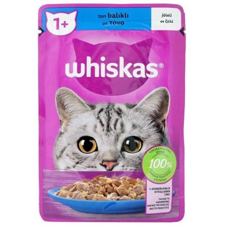 Whiskas Pouch Jöleli Ton Balıklı Kedi Maması 85 gr