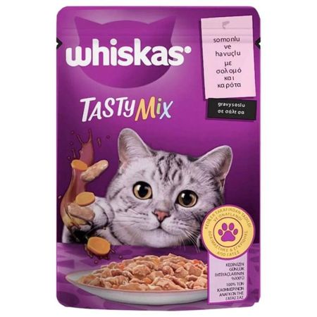 Whiskas Tasty Mix Somonlu Havuçlu Kedi Maması 85 gr