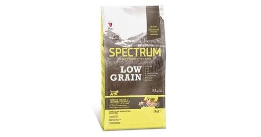 Spectrum Low Grain Tavuklu Hindili ve Kızılcıklı Yavru Kedi Maması 12 kg