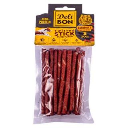 DELİBON DERİ BURGU ÇUBUK İNCE BOY 20Lİ PAKET BARBEKÜ İNCEX20AD.