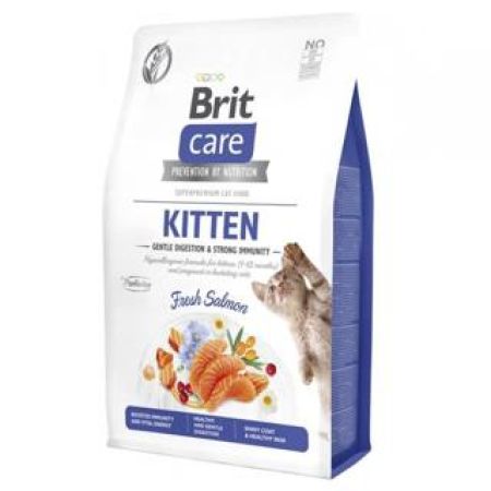 Brit Care Gentle Digestion & Strong Immunity Somonlu Tahılsız Yavru Kedi Maması 7kg