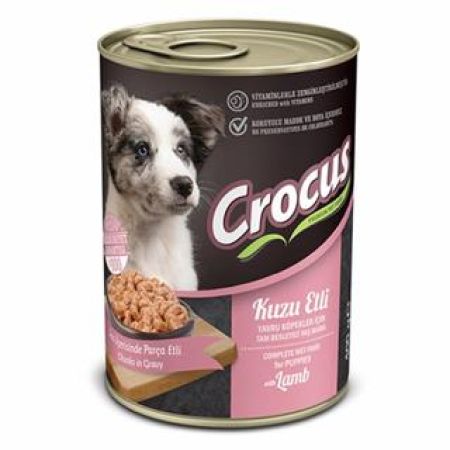 crocus Kuzu Etli Yavru Köpek Yaş Mama 400gr