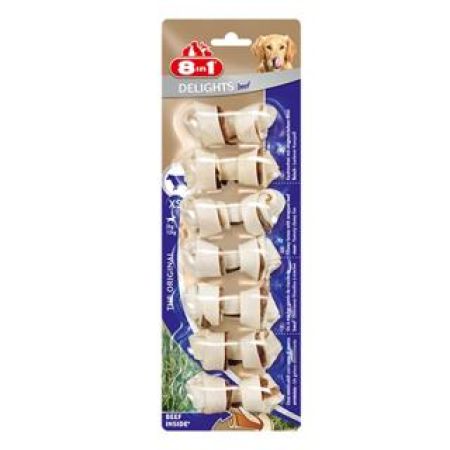 8in1 Delights Bones XS Biftekli Köpek Ödül Kemiği 7'li 84 G