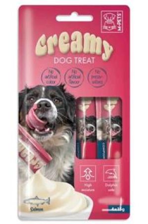 M-Pets Köpek Ödülü Creamy Somon Balıklı 4 x 15 Gr.