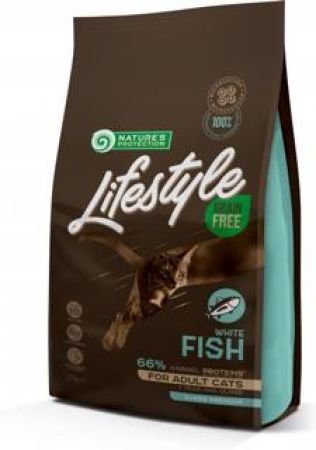 Nature's Protection Lifestyle Tahılsız Beyaz Balıklı Yetişkin Kedi Maması