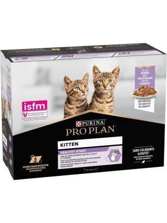 Pro Plan Pouch Sos Içinde Hindili Yavru Kedi Yaş Maması 10 x 85 gr