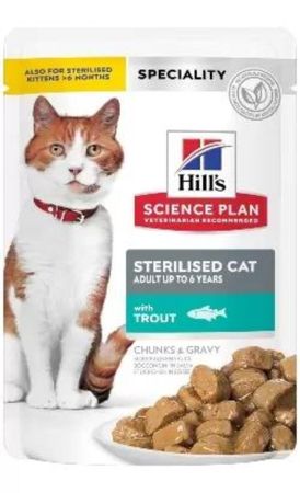 Hills Sterilised Alabalıklı Kısır Kedi Yaş Mama 85 gr X 12 Adet