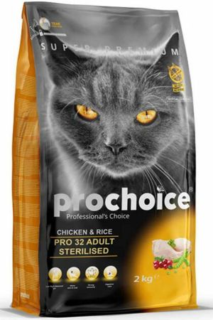 Pro Choice Pro 32 Sterilised Tavuklu 2 kg Kısırlaştırılmış Yetişkin Kedi Maması