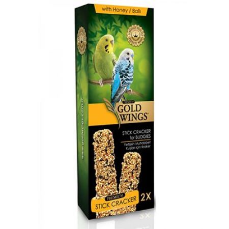 Gold Wings Premium Ballı Muhabbet Kuşu Krakeri 2 Adet