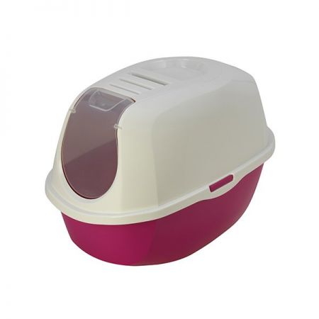 Moderna Smart Kapalı Kedi Tuvaleti Fuşya 40x54x41h cm