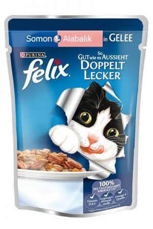 Felix Somonlu ve Sardalyalı Yetişkin Kedi Konservesi 100 Gr