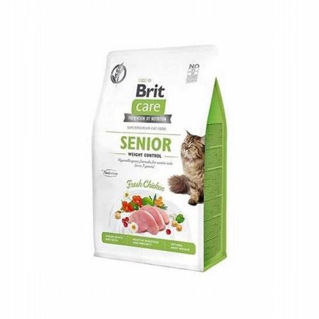 Brit Care Senior Weight Control Hypoallergenic Kilo Kontrolü İçin Tavuklu Tahılsız Yaşlı Kedi Maması 2 Kg